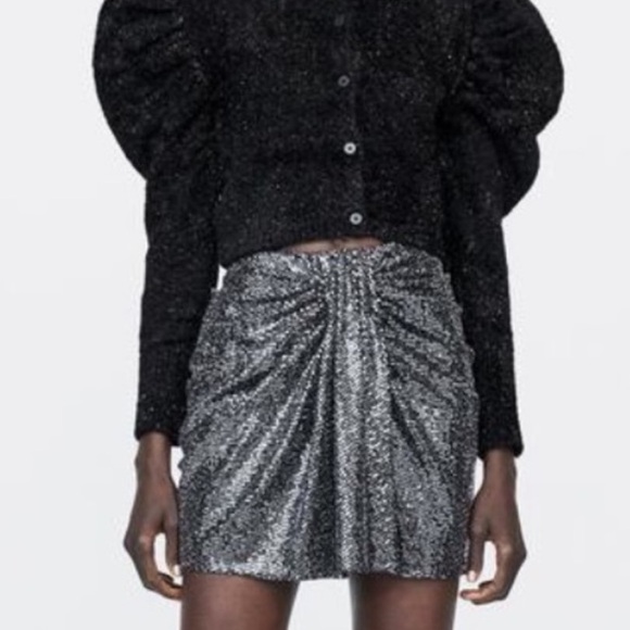 Zara | Party sparkling skirt - Picture 1 of 15